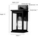 Bowton II 1 Light 13 inch Powder Coated Black Outdoor Wall Sconce